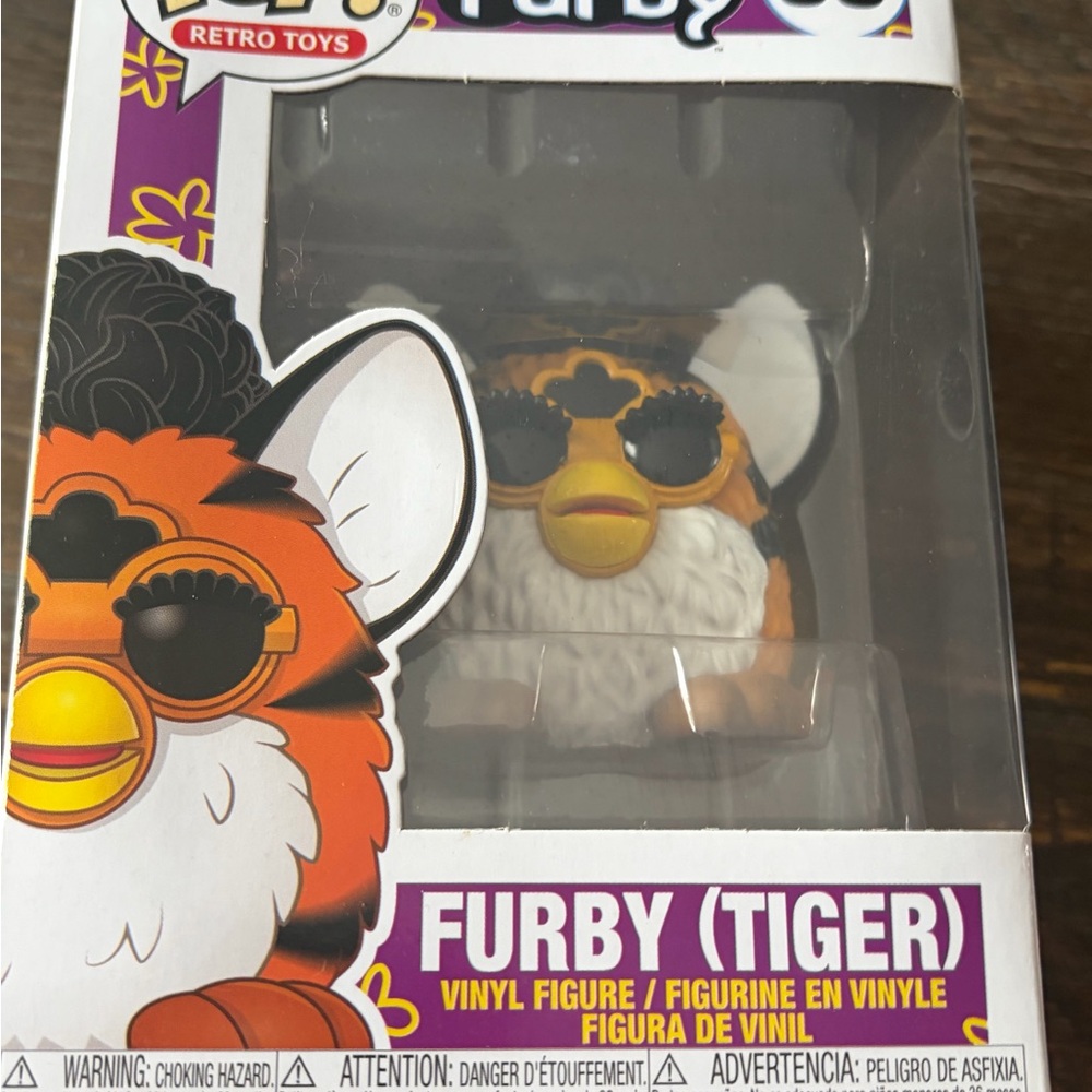 Funko Furby (Tiger) Vinyl Figure - Orange & White